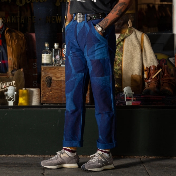 INDI + ASH ISAAC PANT - INDIGO PAINTBRUSH CAMO - Picture 3 of 14